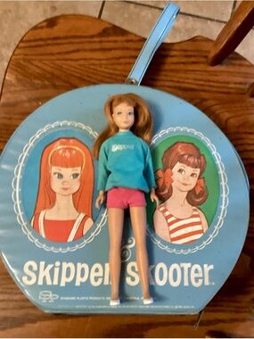 1963 skipper doll and Skipper Scooter doll case 1965